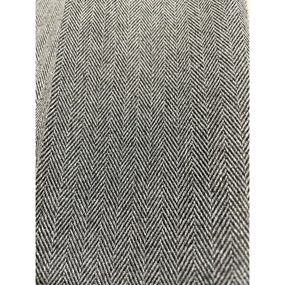 VTG Cassandra Herringbone Dress Pants Womens 12 Petite Pleated Trousers Gray USA - Picture 9 of 12